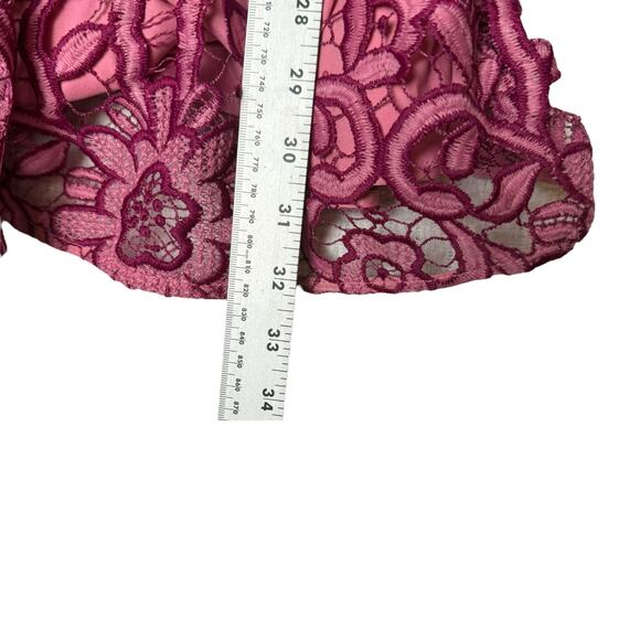 LA MAISON TALULAH Caprice Long-Sleeve Floral-Lace Short Dress NWT - Picture 8 of 8